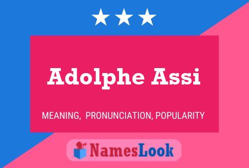 Poster del nome Adolphe Assi