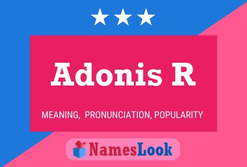 Poster del nome Adonis R