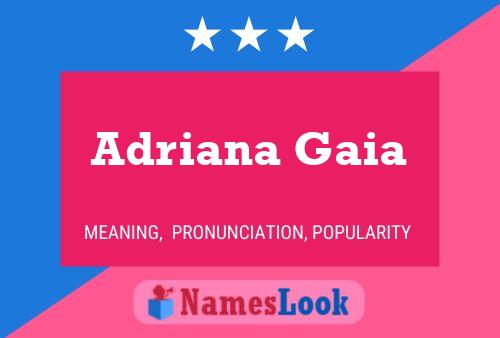 Poster del nome Adriana Gaia