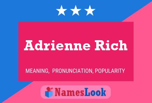 Poster del nome Adrienne Rich