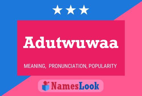 Poster del nome Adutwuwaa