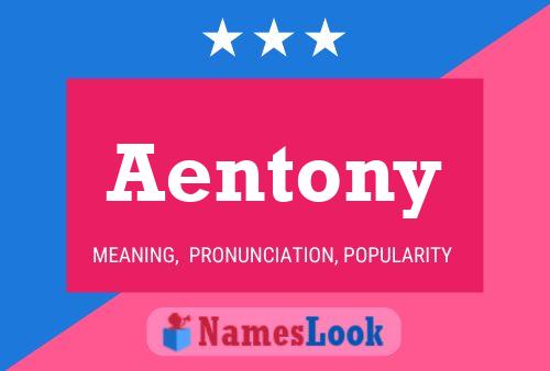 Poster del nome Aentony