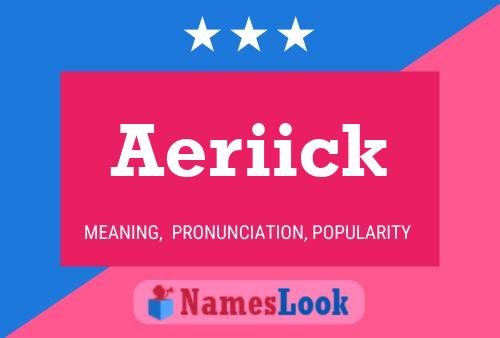 Poster del nome Aeriick