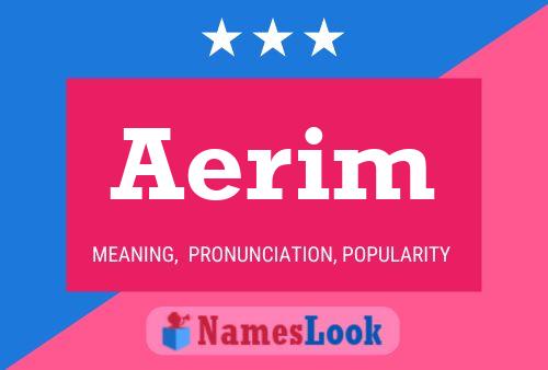 Poster del nome Aerim