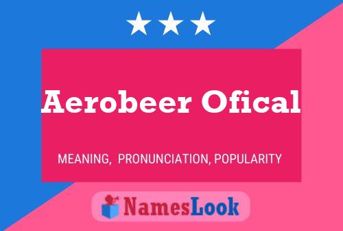 Poster del nome Aerobeer Ofical