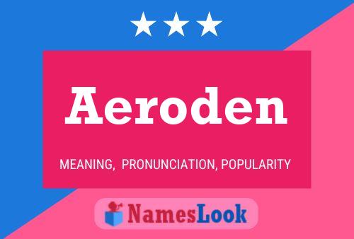 Poster del nome Aeroden