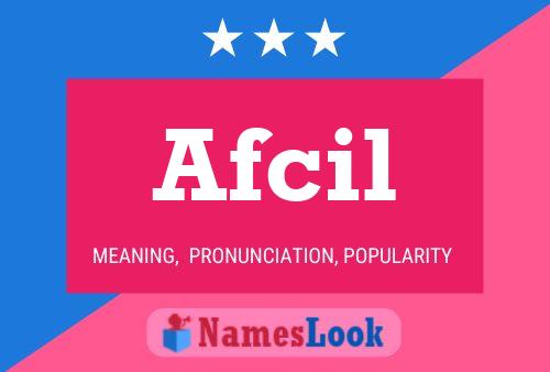 Poster del nome Afcil