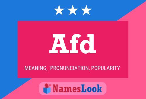 Poster del nome Afd