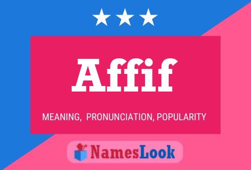 Poster del nome Affif