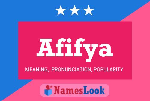 Poster del nome Afifya