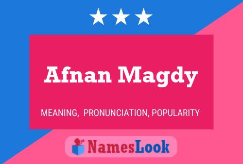 Poster del nome Afnan Magdy