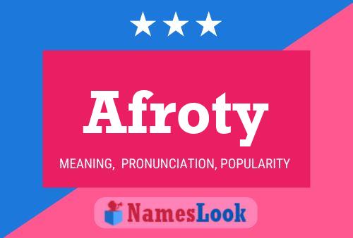 Poster del nome Afroty