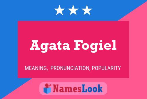 Poster del nome Agata Fogiel