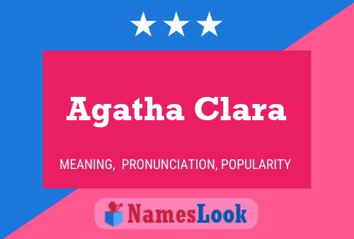 Poster del nome Agatha Clara