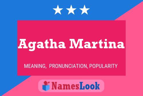 Poster del nome Agatha Martina