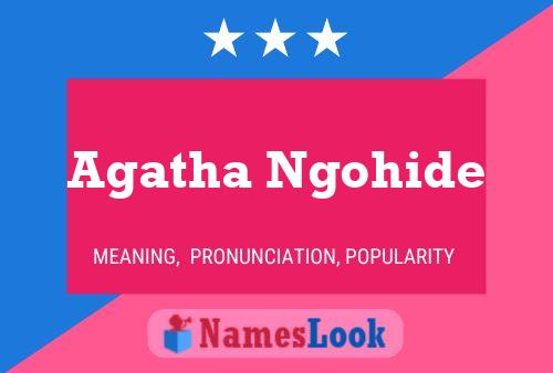 Poster del nome Agatha Ngohide