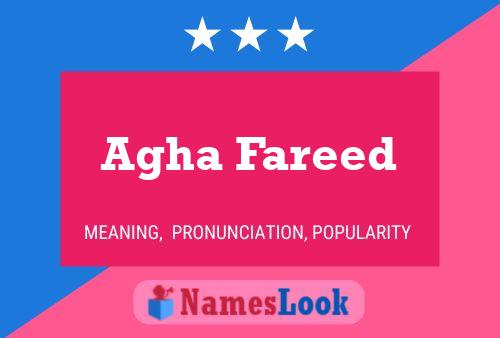 Poster del nome Agha Fareed