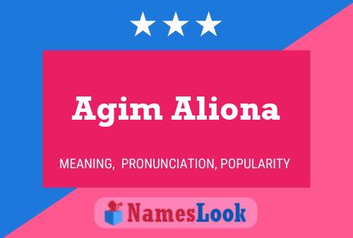 Poster del nome Agim Aliona