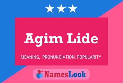 Poster del nome Agim Lide