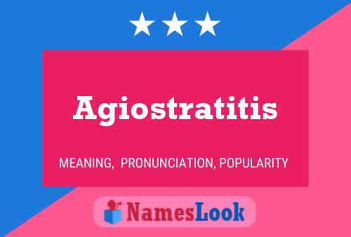 Poster del nome Agiostratitis