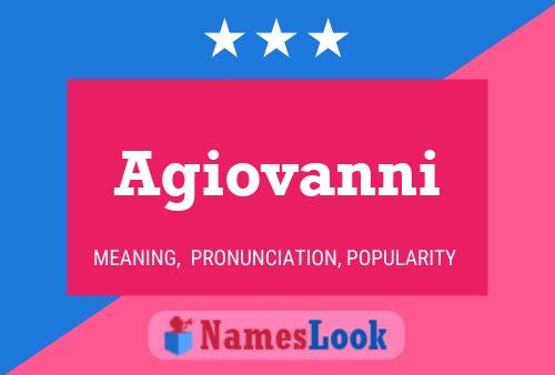 Poster del nome Agiovanni