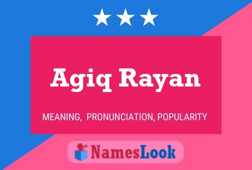 Poster del nome Agiq Rayan