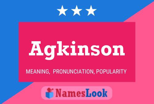 Poster del nome Agkinson