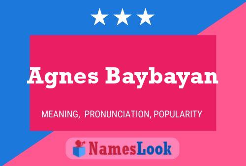 Poster del nome Agnes Baybayan