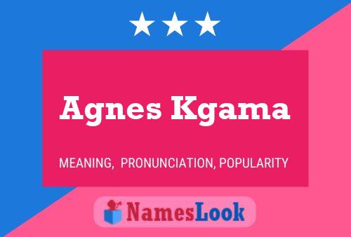 Poster del nome Agnes Kgama