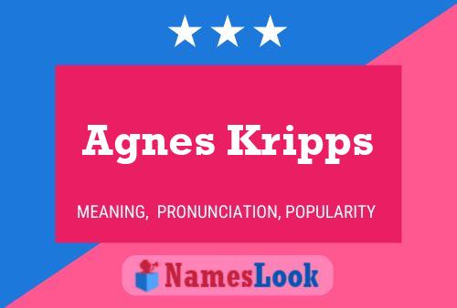 Poster del nome Agnes Kripps