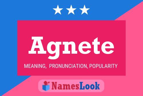 Poster del nome Agnete