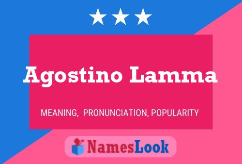 Poster del nome Agostino Lamma