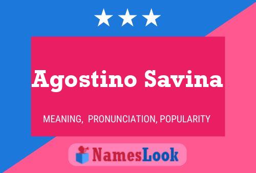 Poster del nome Agostino Savina