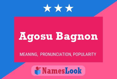 Poster del nome Agosu Bagnon