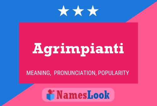 Poster del nome Agrimpianti