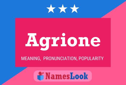 Poster del nome Agrione