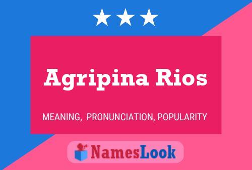 Poster del nome Agripina Rios