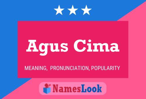 Poster del nome Agus Cima