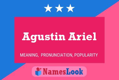 Poster del nome Agustin Ariel