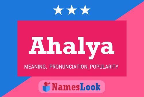 Poster del nome Ahalya