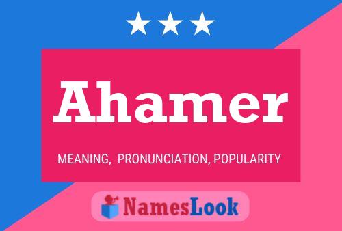 Poster del nome Ahamer