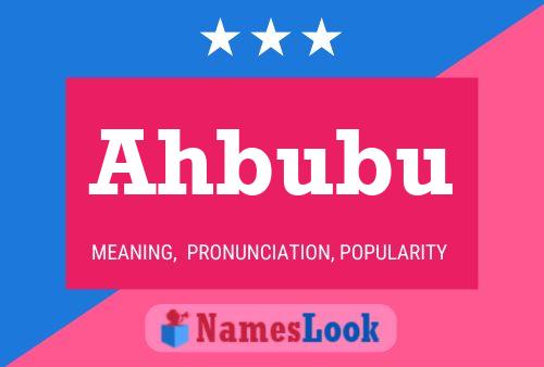 Poster del nome Ahbubu