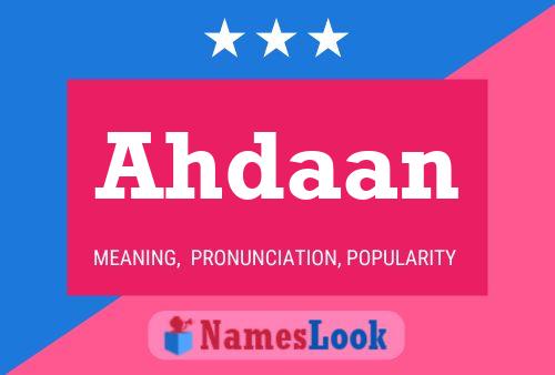 Poster del nome Ahdaan