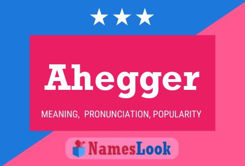 Poster del nome Ahegger