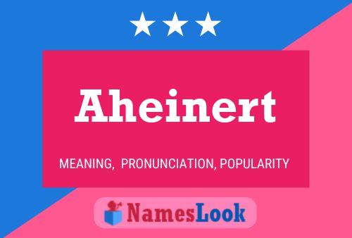 Poster del nome Aheinert