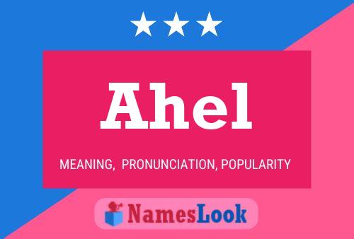 Poster del nome Ahel