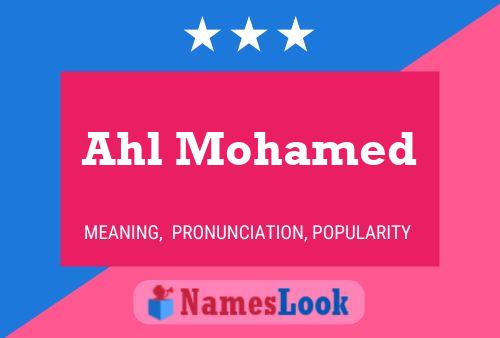 Poster del nome Ahl Mohamed