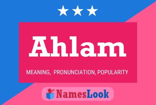 Poster del nome Ahlam