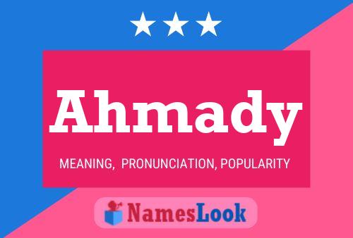 Poster del nome Ahmady