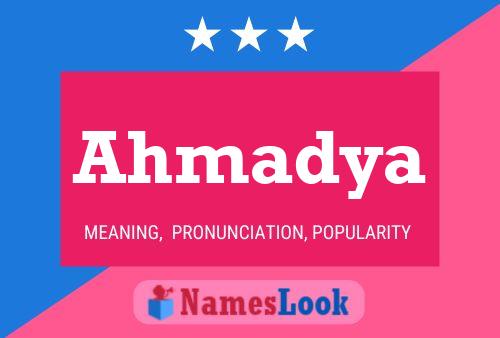 Poster del nome Ahmadya